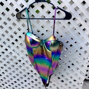 Neon metallic🎃body suit 🎃 perf for costume
